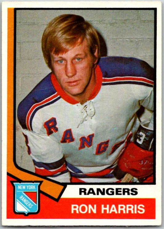 1974-75 O-Pee-Chee #276 Ron Harris  New York Rangers  V46388