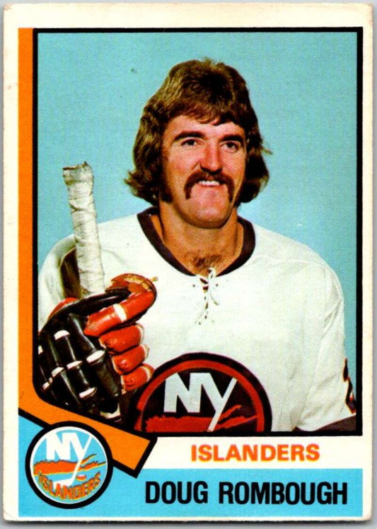 1974-75 O-Pee-Chee #279 Doug Rombough  RC Rookie New York Islanders  V46391