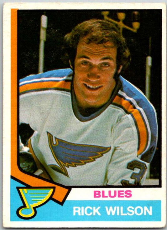1974-75 O-Pee-Chee #284 Rick Wilson  RC Rookie St. Louis Blues  V46395
