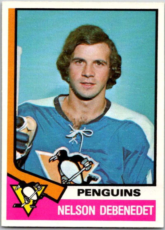 1974-75 O-Pee-Chee #293 Nelson DeBenedet  RC Rookie Pittsburgh  V46404