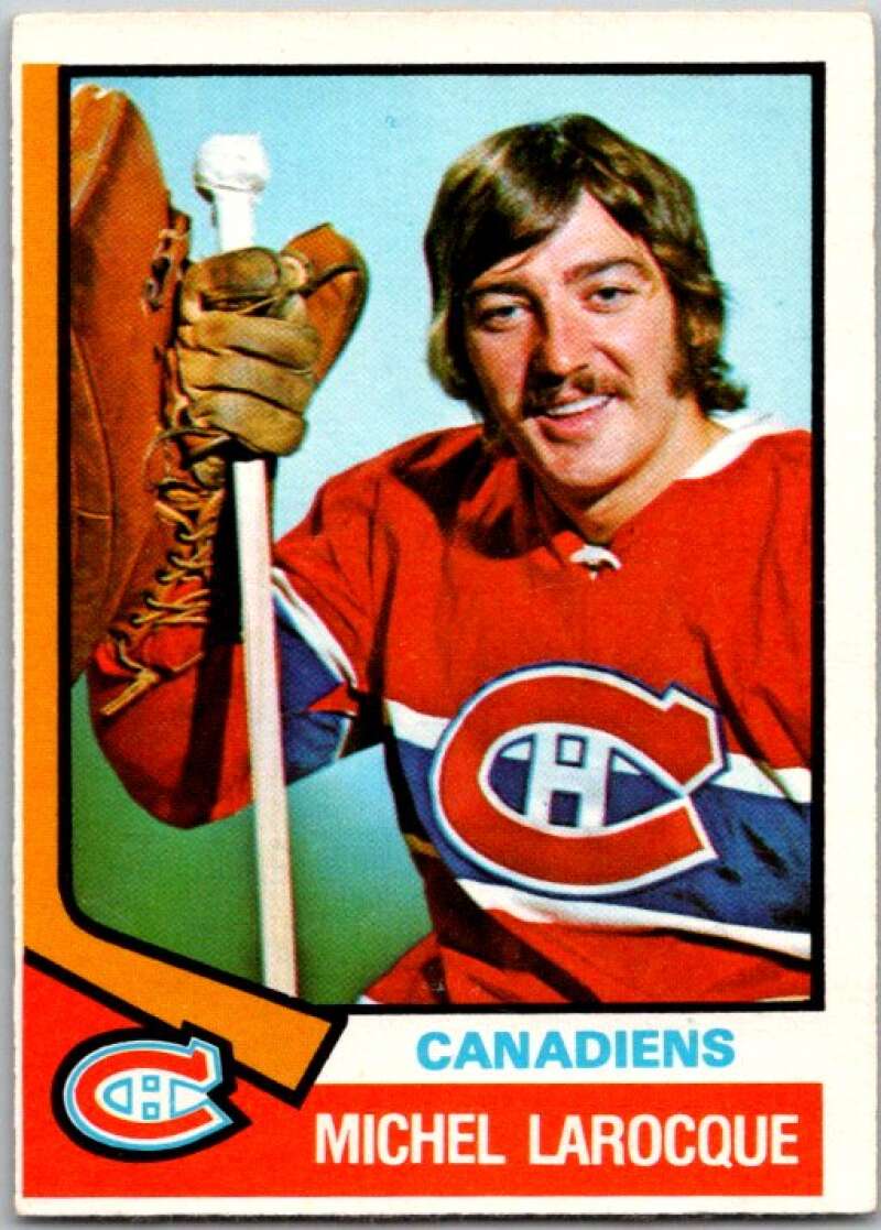 1974-75 O-Pee-Chee #297 Michel Larocque  RC Rookie Montreal Canadiens  V46408