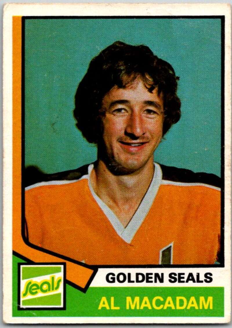 1974-75 O-Pee-Chee #301 Al MacAdam  RC Rookie California Golden Seals  V46412