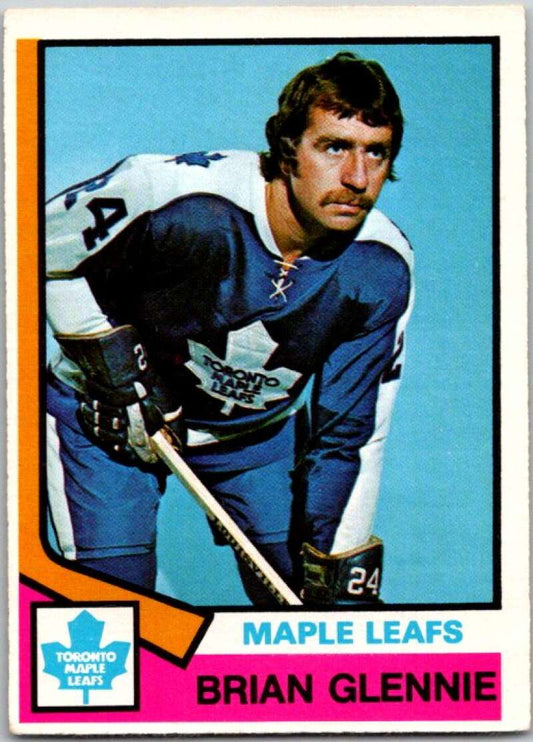 1974-75 O-Pee-Chee #310 Brian Glennie  Toronto Maple Leafs  V46421
