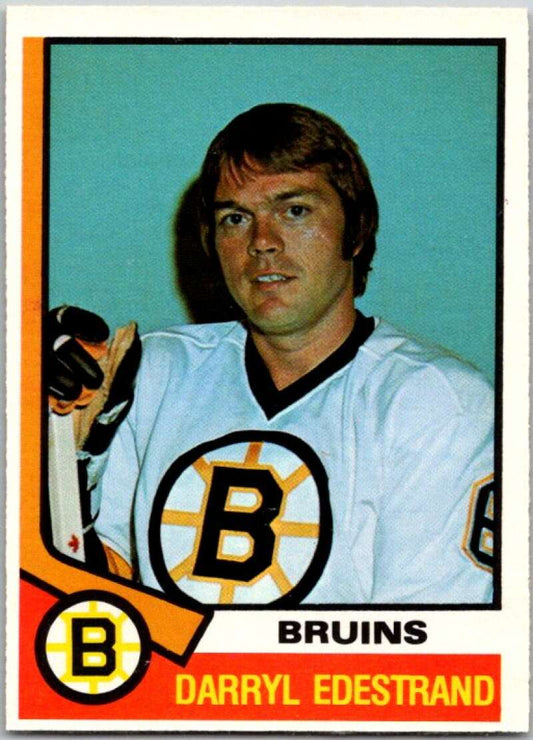 1974-75 O-Pee-Chee #313 Darryl Edestrand  Boston Bruins  V46424