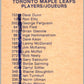 1974-75 O-Pee-Chee #390 Toronto Maple Leafs TC  Toronto Maple Leafs  V46497