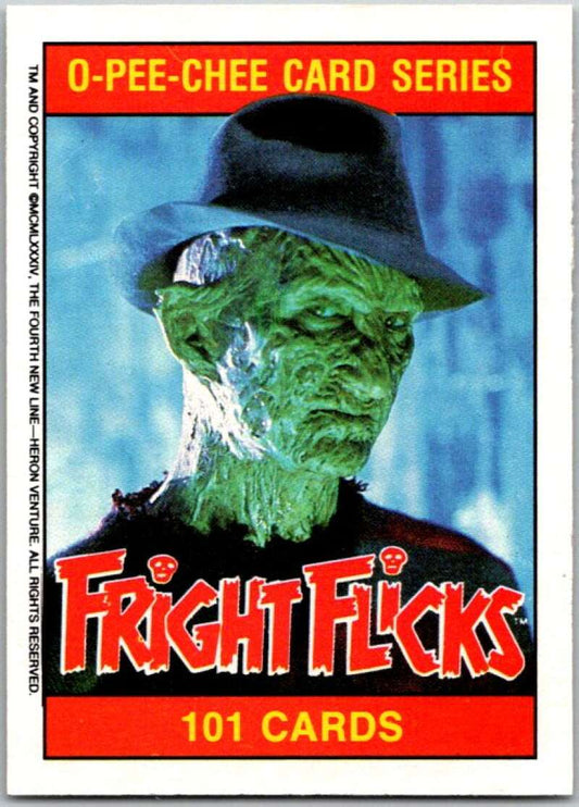 1988 OPC Fright Flicks #1 Fright Flicks Title Card   V46793