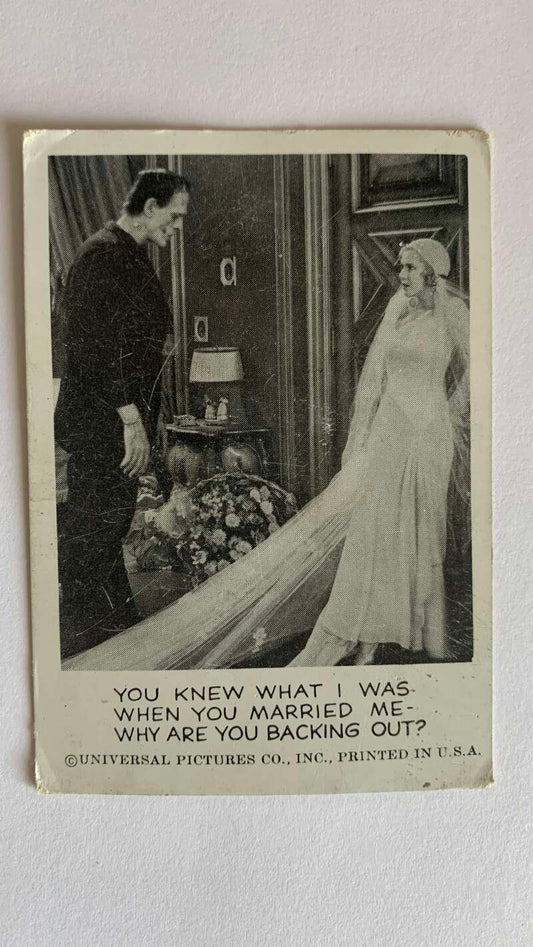 1962 Leaf Spook Stories #13 You knew when you married me  V46978