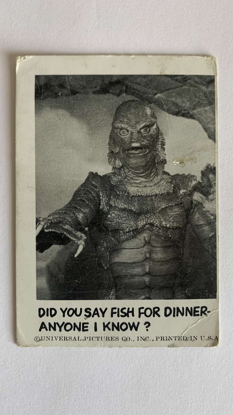 1961 Leaf Spook Stories #17 Did you say fish for dinner Anyone I know   V46983