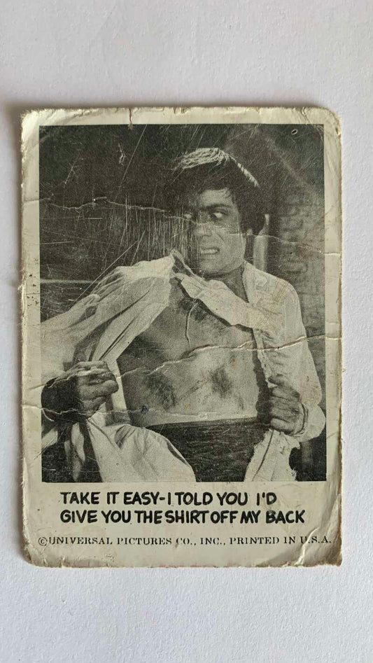1962 Leaf Spook Stories #20 Take it easy told you I'd give you shirt   V46987