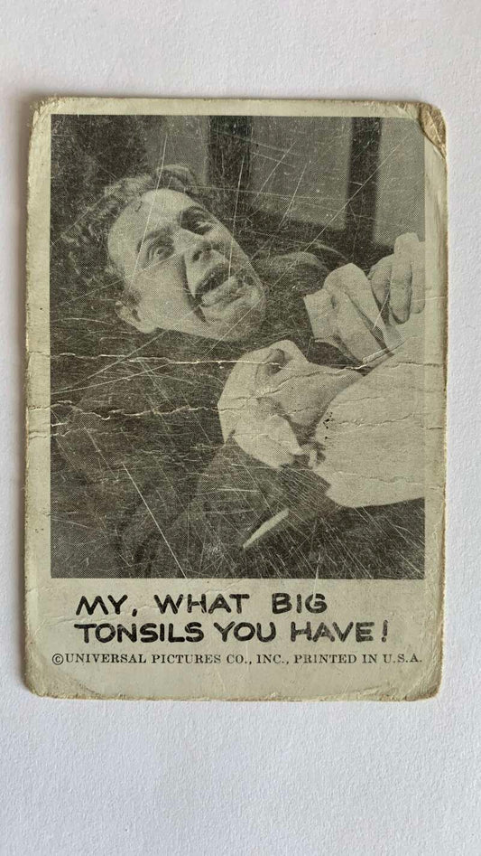 1961 Leaf Spook Stories #27 My what big tonsils you have   V46991