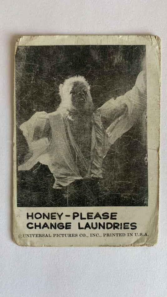 1961 Leaf Spook Stories #35 Honey Please change laundries   V47001
