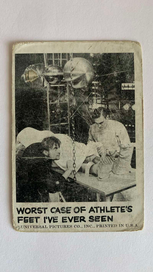 1961 Leaf Spook Stories #40 Worst case of athlete's feet I've ever seen   V47005