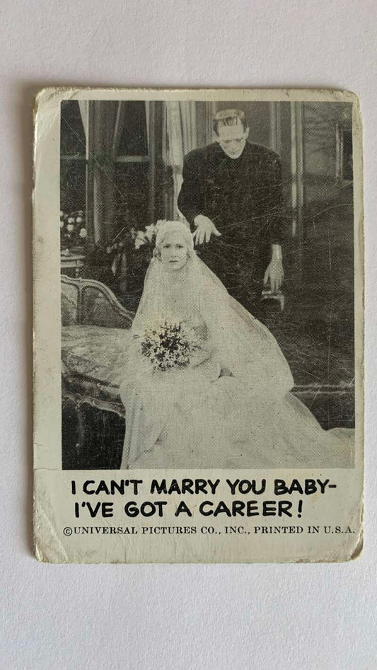 1961 Leaf Spook Stories #45 I can't marry you Baby I've got a career   V47013