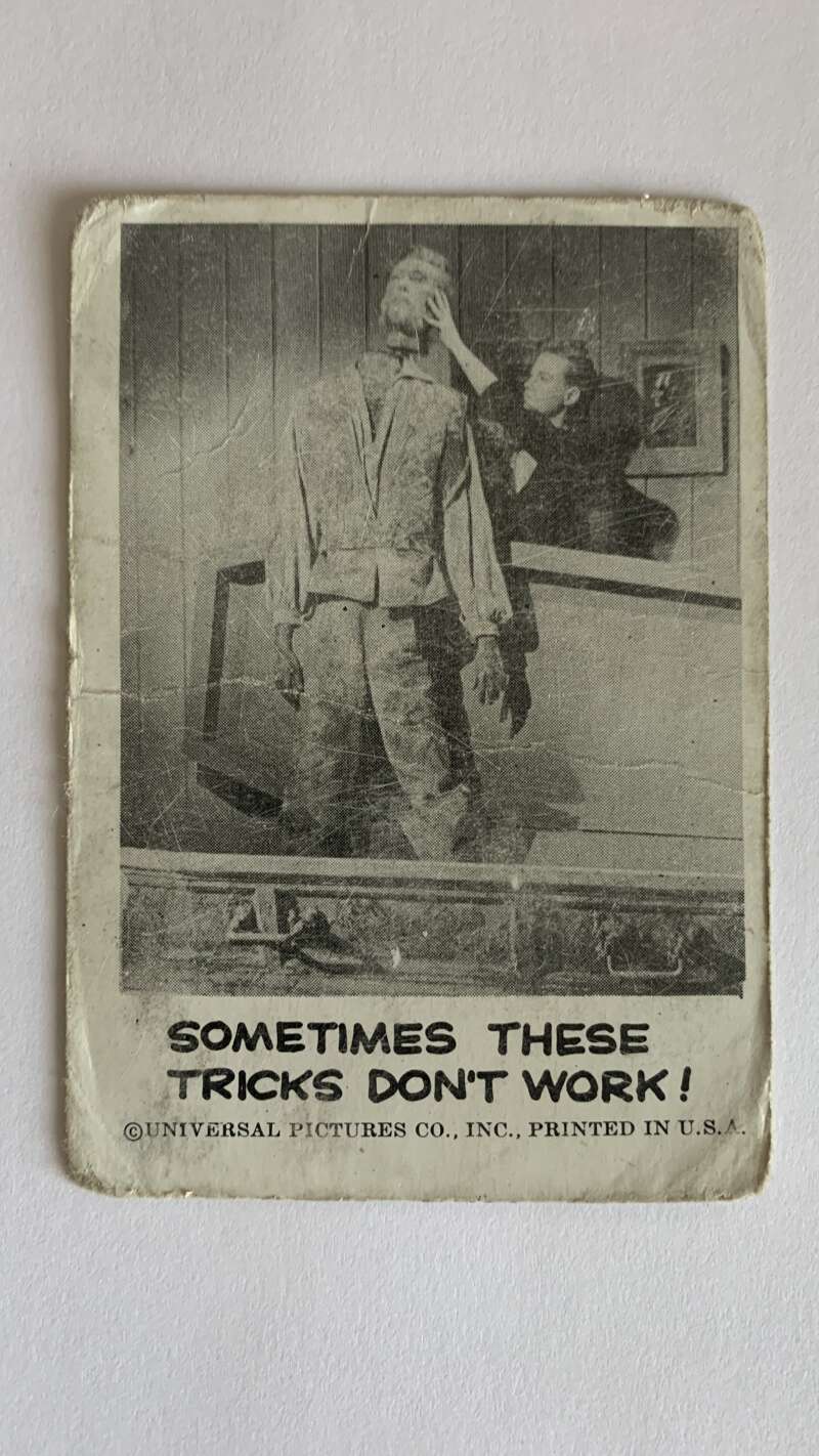 1961 Leaf Spook Stories #47 Sometimes these tricks don't work   V47014