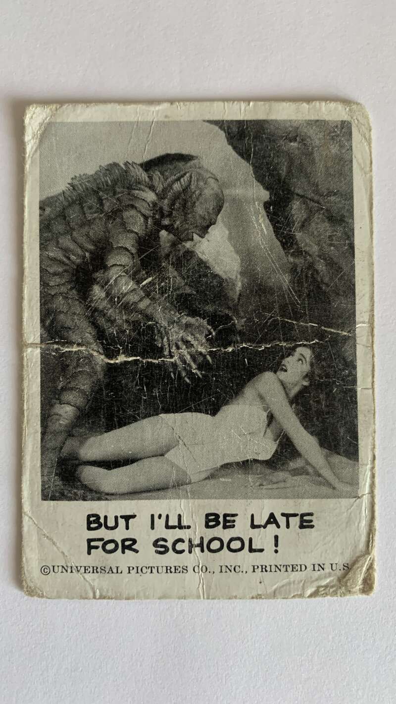 1961 Leaf Spook Stories #52 But I'll be late for school   V47018