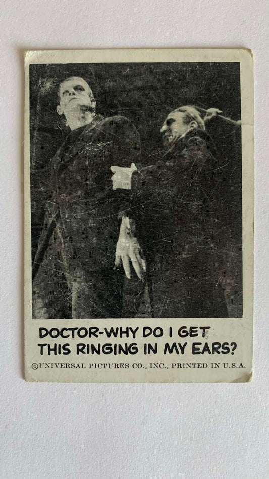 1961 Leaf Spook Stories #53 Doctor Why do I get this ringing  V47019