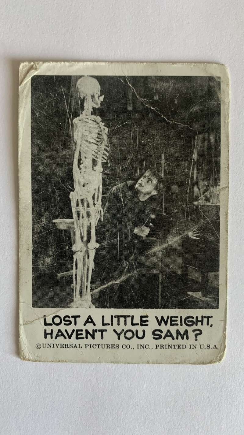 1961 Leaf Spook Stories #56 Lost a little weight haven't you Sam   V47023