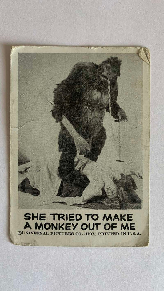 1961 Leaf Spook Stories #67 She tried to make a monkey out of me   V47028