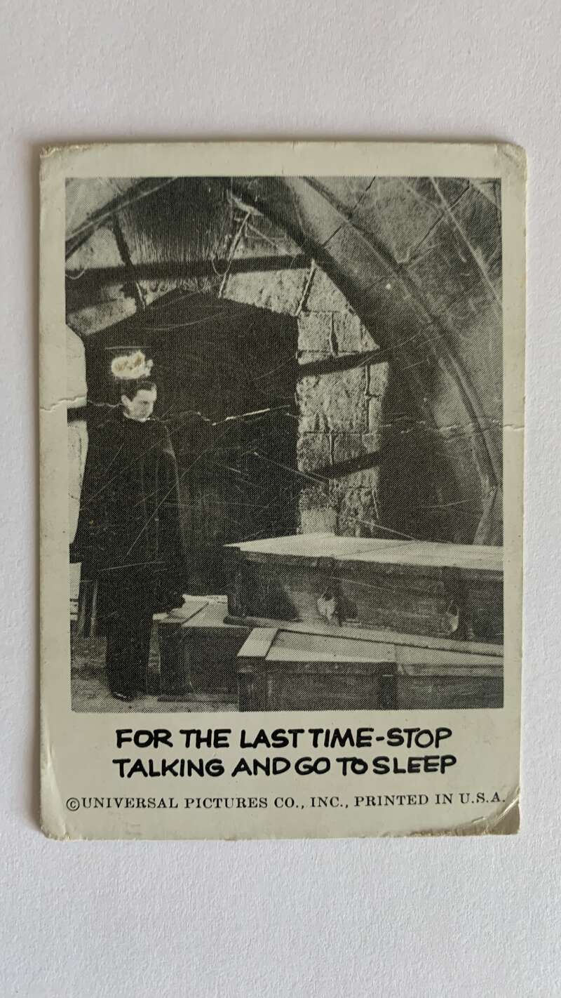 1963 Leaf Spook Stories #69 For the last time Stop talking  V47032