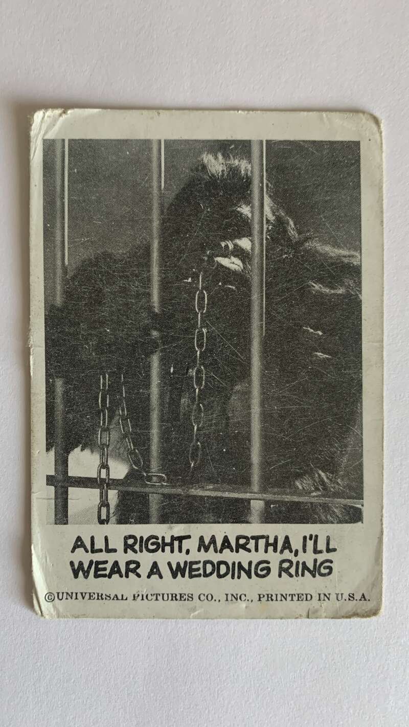 1961 Leaf Spook Stories #84 All right Martha I'll wear a wedding ring   V47038