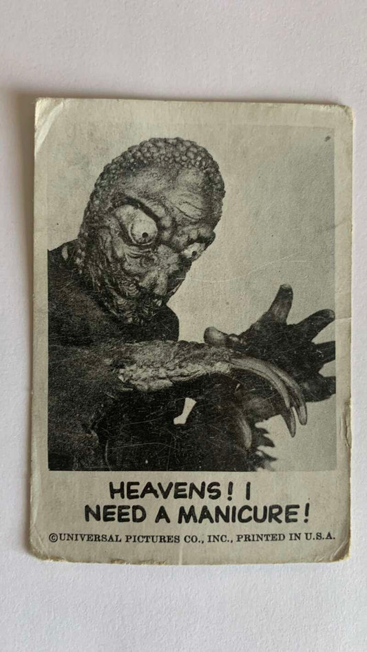 1961 Leaf Spook Stories #86 Heavens I need a manicure   V47039
