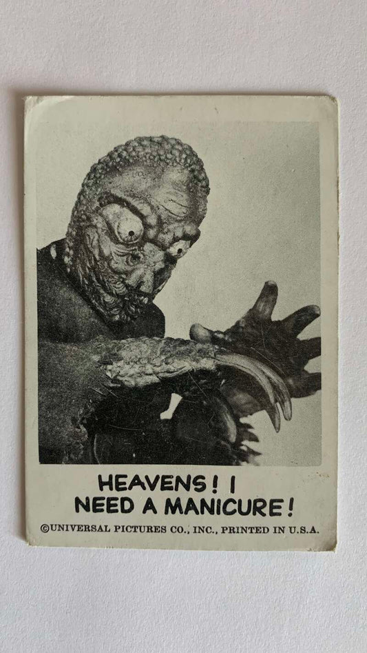 1961 Leaf Spook Stories #86 Heavens I need a manicure   V47040