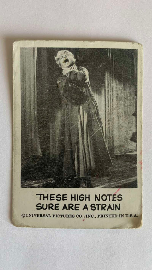 1961 Leaf Spook Stories #88 These high notes sure are a strain   V47041