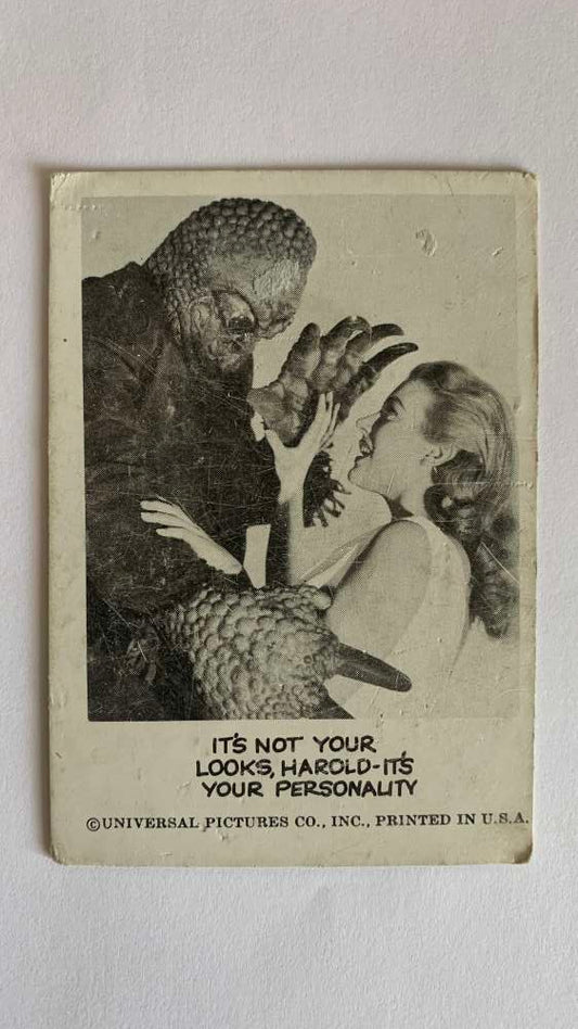 1961 Leaf Spook Stories #111 It's not your looks It's your personality   V47048