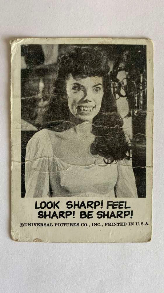 1961 Leaf Spook Stories #144 Look sharp Feel sharp Be sharp   V47061