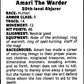 1992 Dungeons & Dragons Gold #335 Amari The Warder  V47093