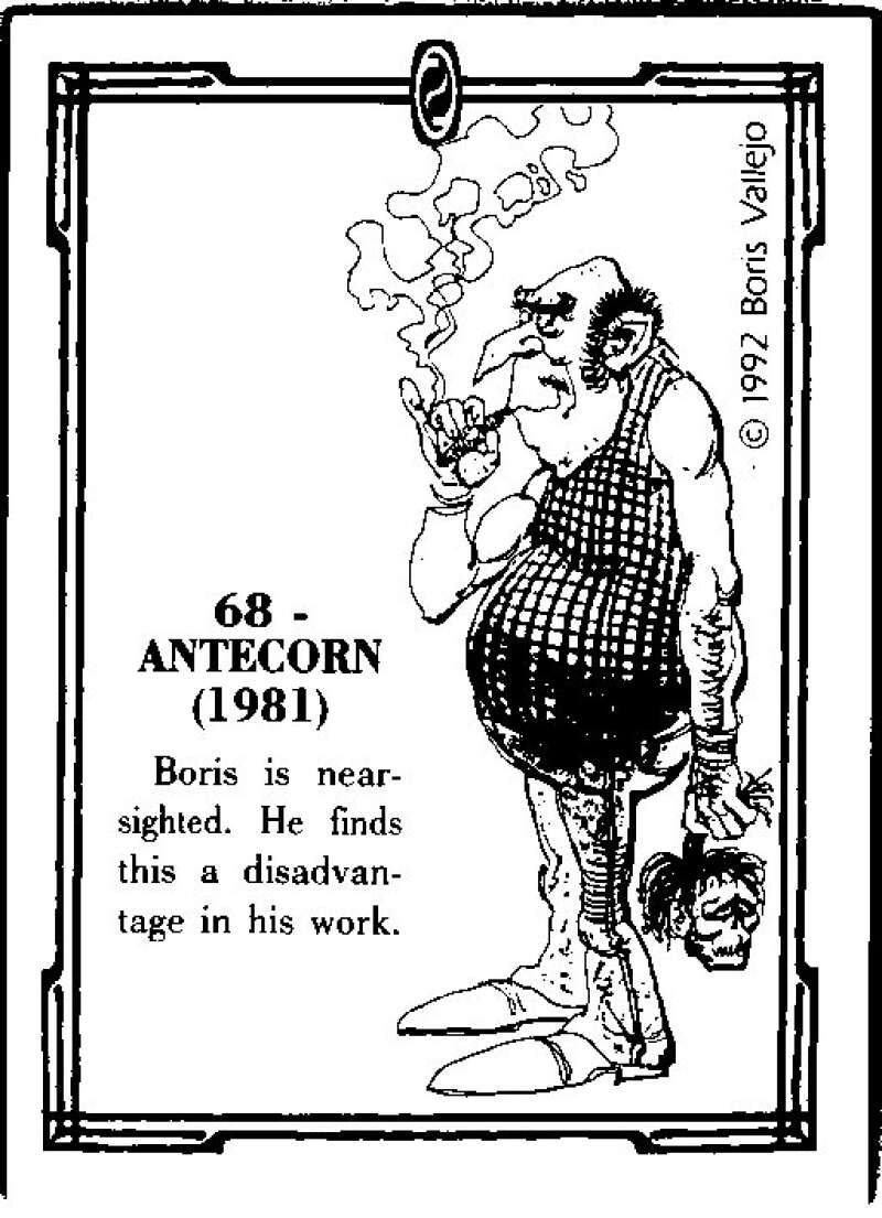 1992 Boris Vallejo Comic #68 Antecorn (1981)  V47331