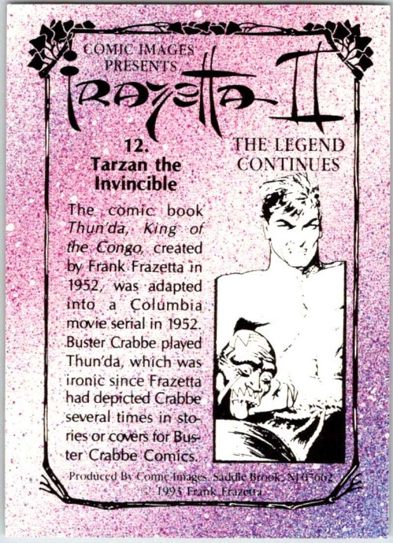 1993 Frank Frazetta 2 Fantasy #12 Tarzan The Invincible   V47378