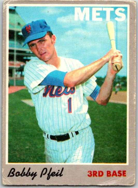1970 Topps MLB #99 Bobby Pfeil  RC Rookie New York Mets  V47827