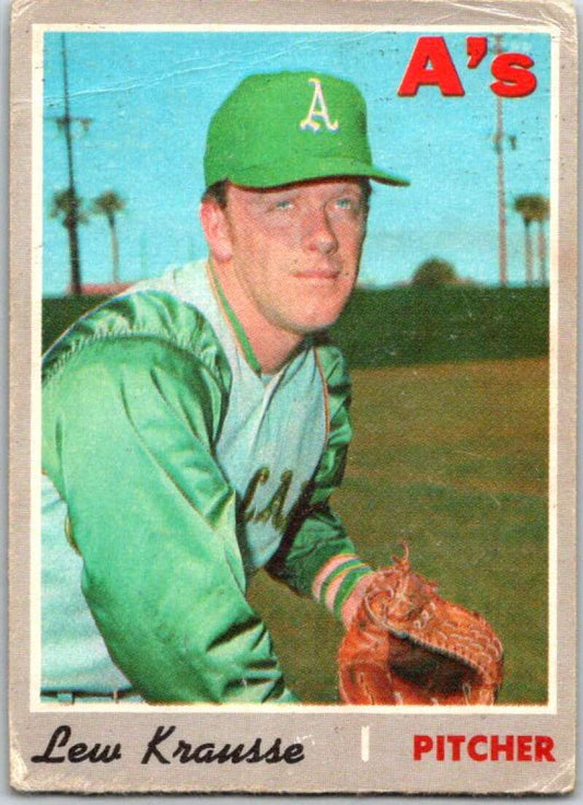 1970 Topps MLB #233 Lew Krausse  Oakland Athletics  V47842