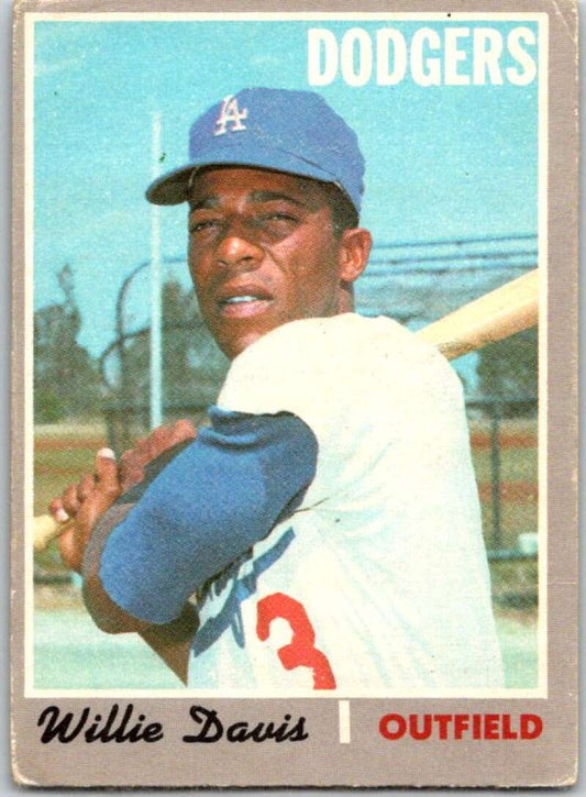1970 Topps MLB #390 Willie Davis  Los Angeles Dodgers  V47884