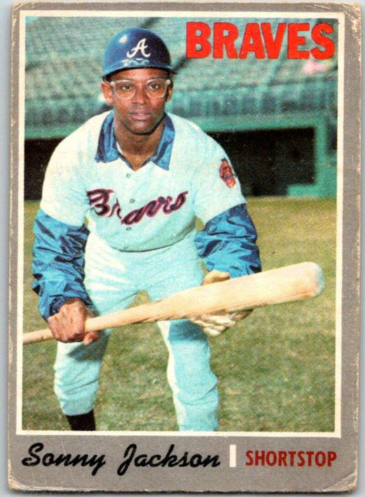 1970 Topps MLB #413 Sonny Jackson  Atlanta Braves  V47900
