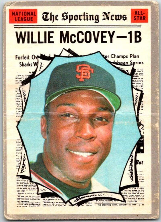 1970 Topps MLB #450 Willie McCovey All-Star  San Francisco Giants  V47911