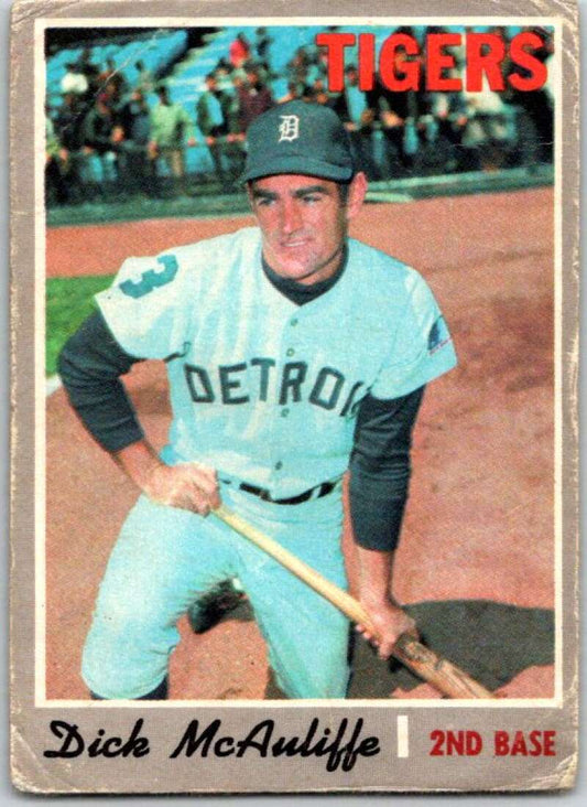 1970 Topps MLB #475 Dick McAuliffe  Detroit Tigers  V47923