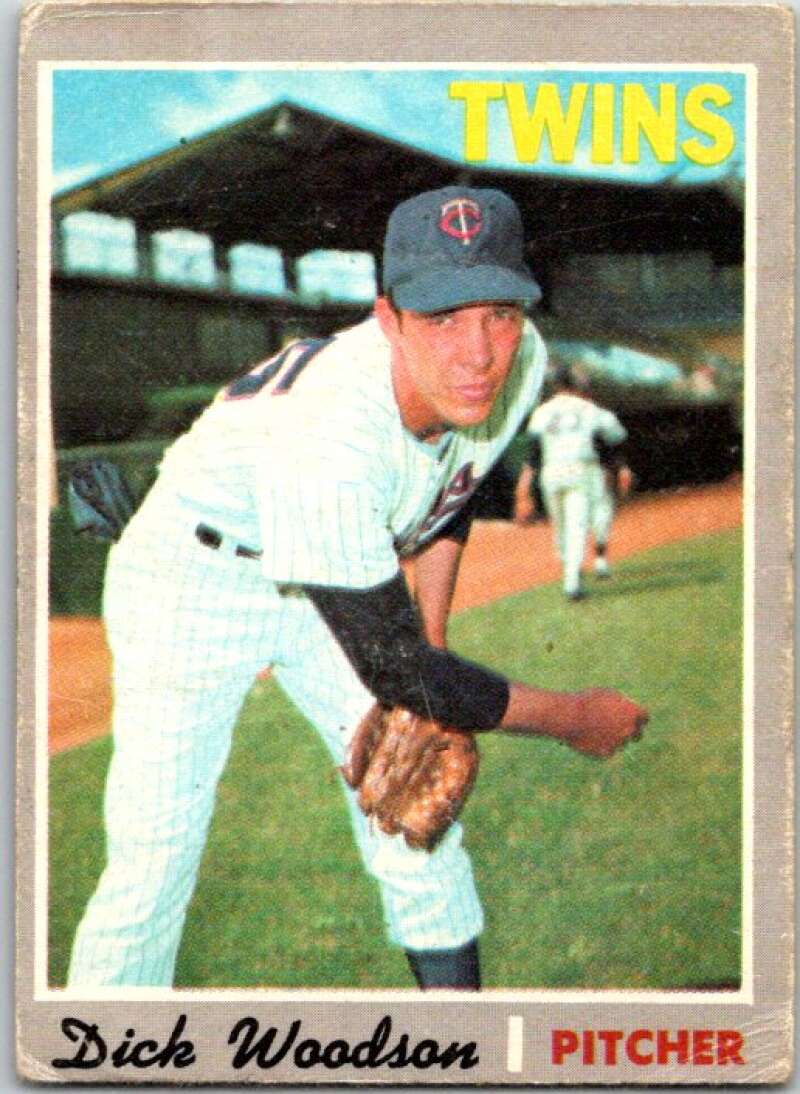 1970 Topps MLB #479 Dick Woodson  RC Rookie Minnesota Twins  V47924