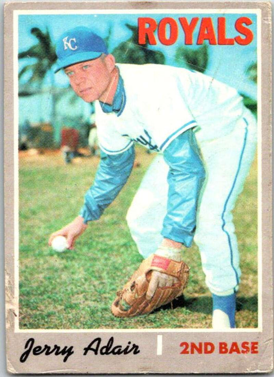 1970 Topps MLB #525 Jerry Adair  Kansas City Royals  V47975