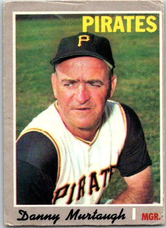 1970 Topps MLB #532 Danny Murtaugh Manager  Pittsburgh Pirates  V47982