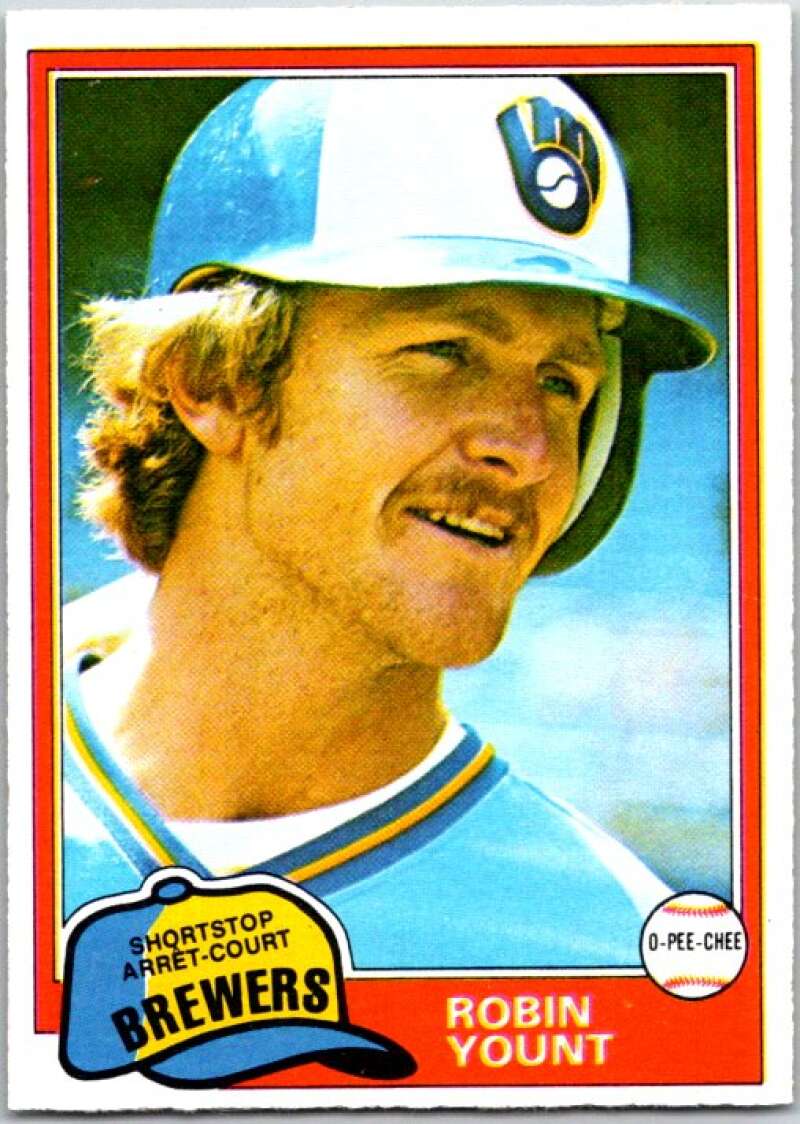 1981 O-Pee-Chee MLB #4 Robin Yount  Milwaukee Brewers  V47526