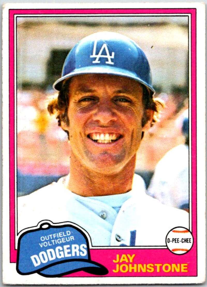 1981 O-Pee-Chee MLB #372 Jay Johnstone  Los Angeles Dodgers  V47812