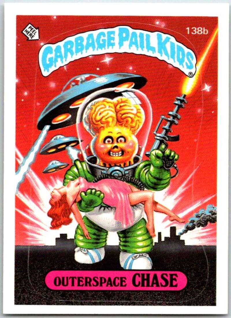 1986 Garbage Pail Kids #138b Outerspace Chase  V48020