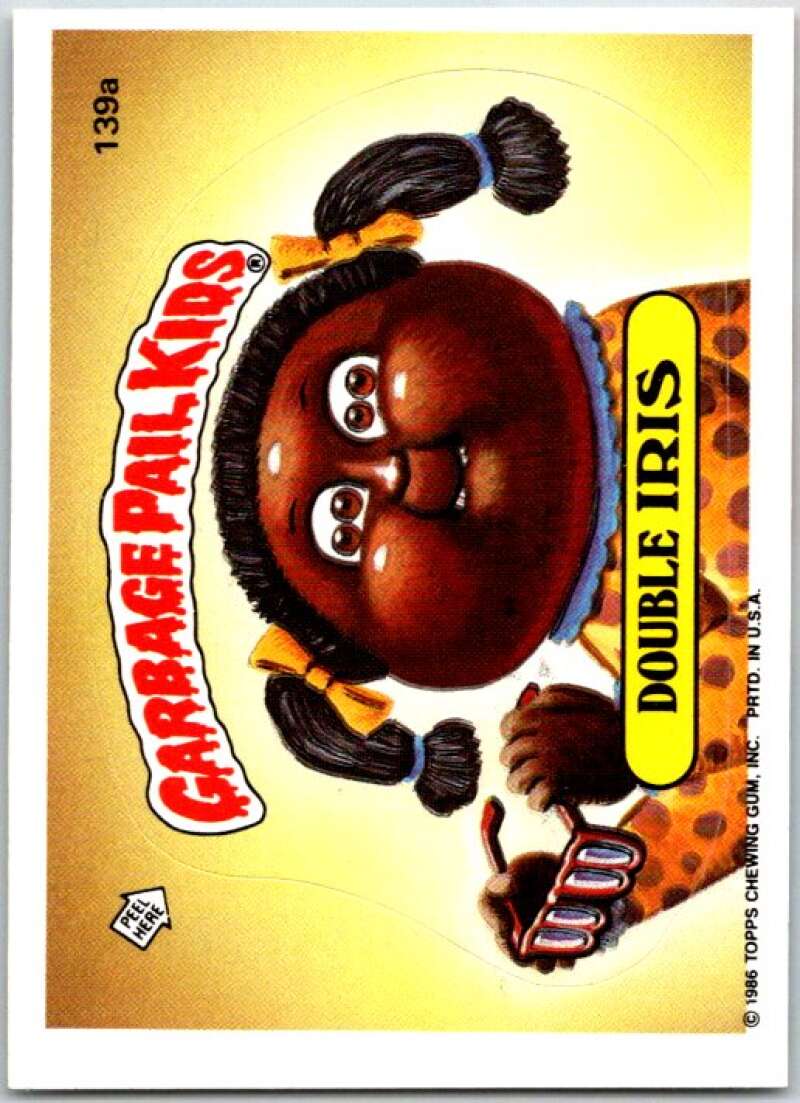 1986 Garbage Pail Kids #139a Double Iris  V48021