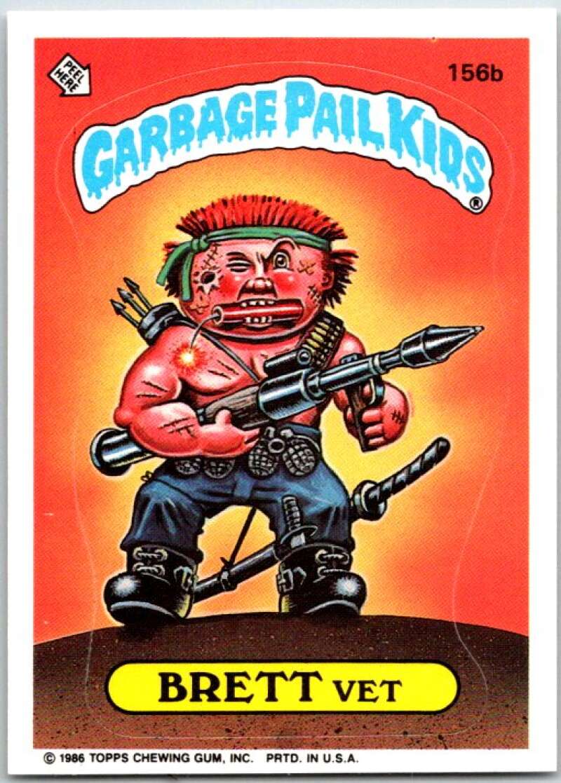 1986 Garbage Pail Kids #156b Brett Vet  V48032