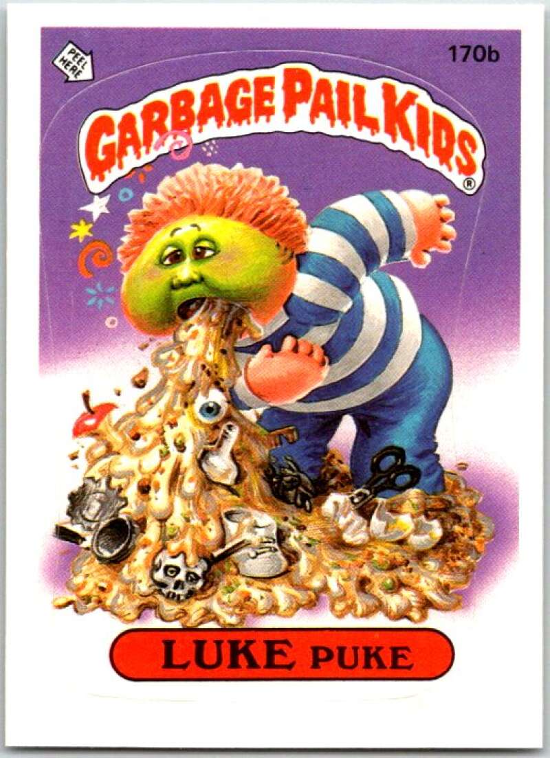 1986 Garbage Pail Kids #170b Luke Puke V48042