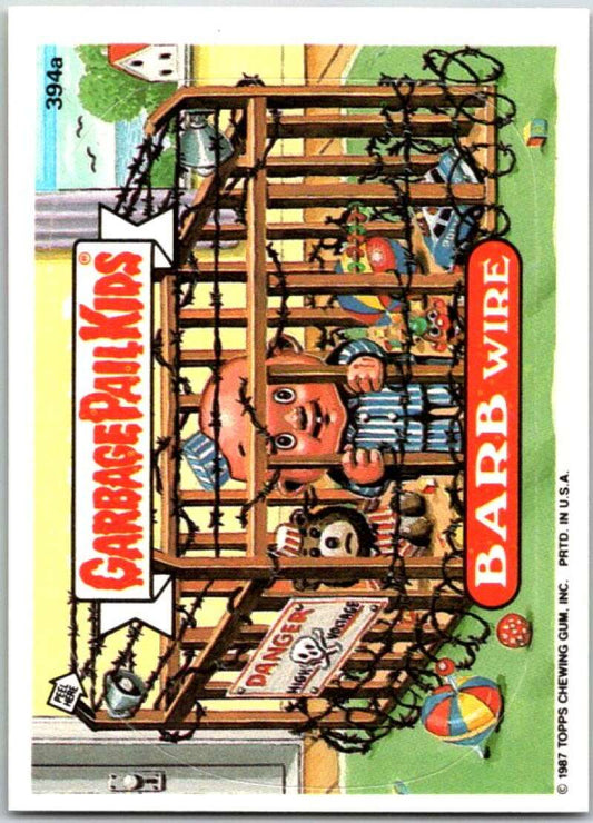 1987 Garbage Pail Kids #394a Barb Wire  V48062