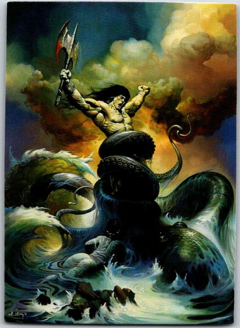 1992 Ken Kelly Fantasy # 17. Menace from the Sea  V48079