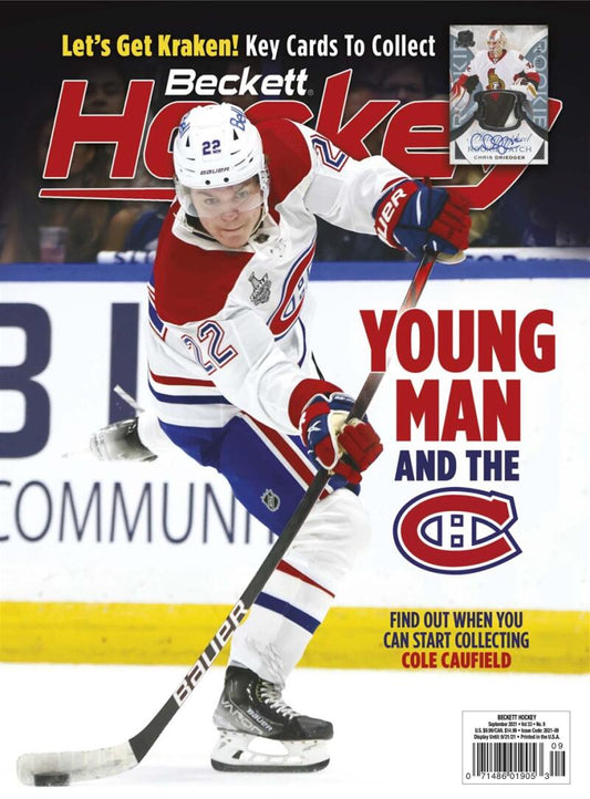 September 2021 Beckett Hockey Monthly Magazine - Caufield Canadiens Cover